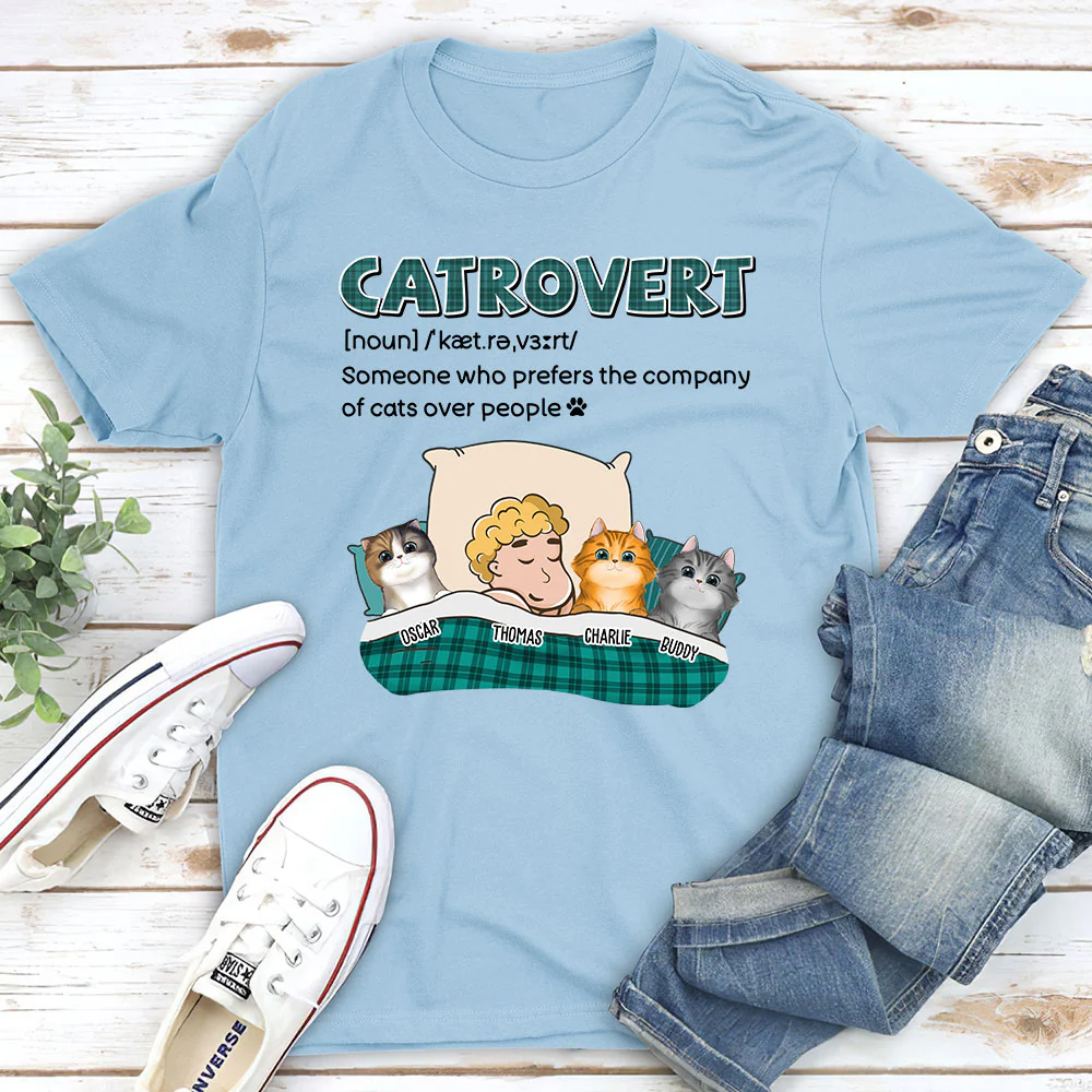 Catrovert - Personalized Custom Unisex T-shirt - Image 5