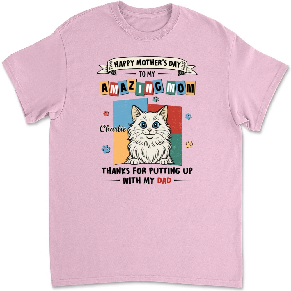 Cats Approved Mom - Personalized Custom Unisex T-Shirt - Image 8