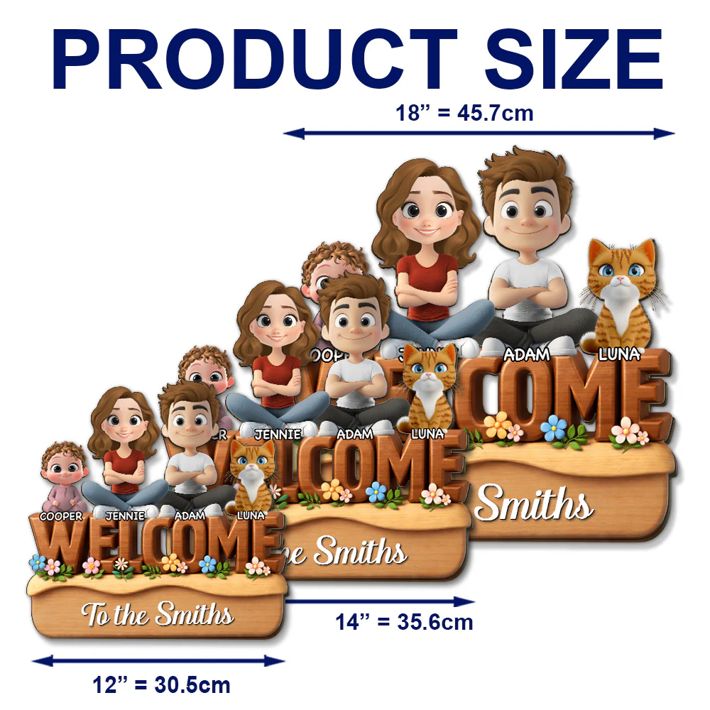 Cats Are Nice Here - Personalized Custom 3D Effect Wood Sign - Image 5