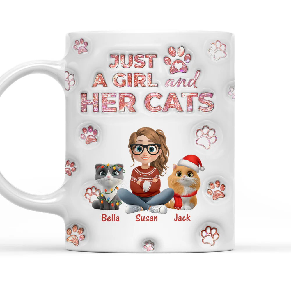 Cats Are The Miracle Xmas - Personalized Custom 3D Inflated Effect Mug