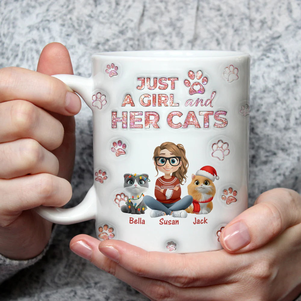 Cats Are The Miracle Xmas - Personalized Custom 3D Inflated Effect Mug - Image 3