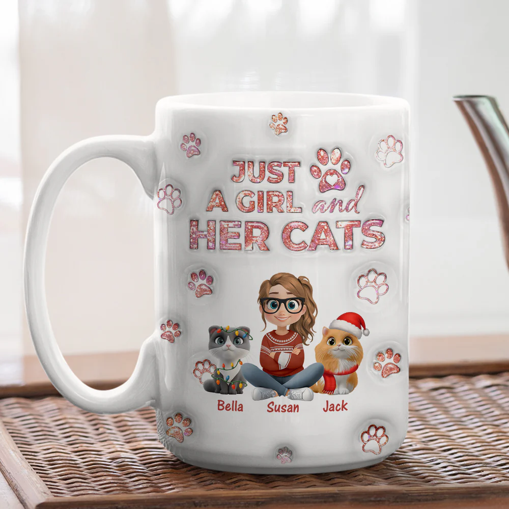 Cats Are The Miracle Xmas - Personalized Custom 3D Inflated Effect Mug - Image 4