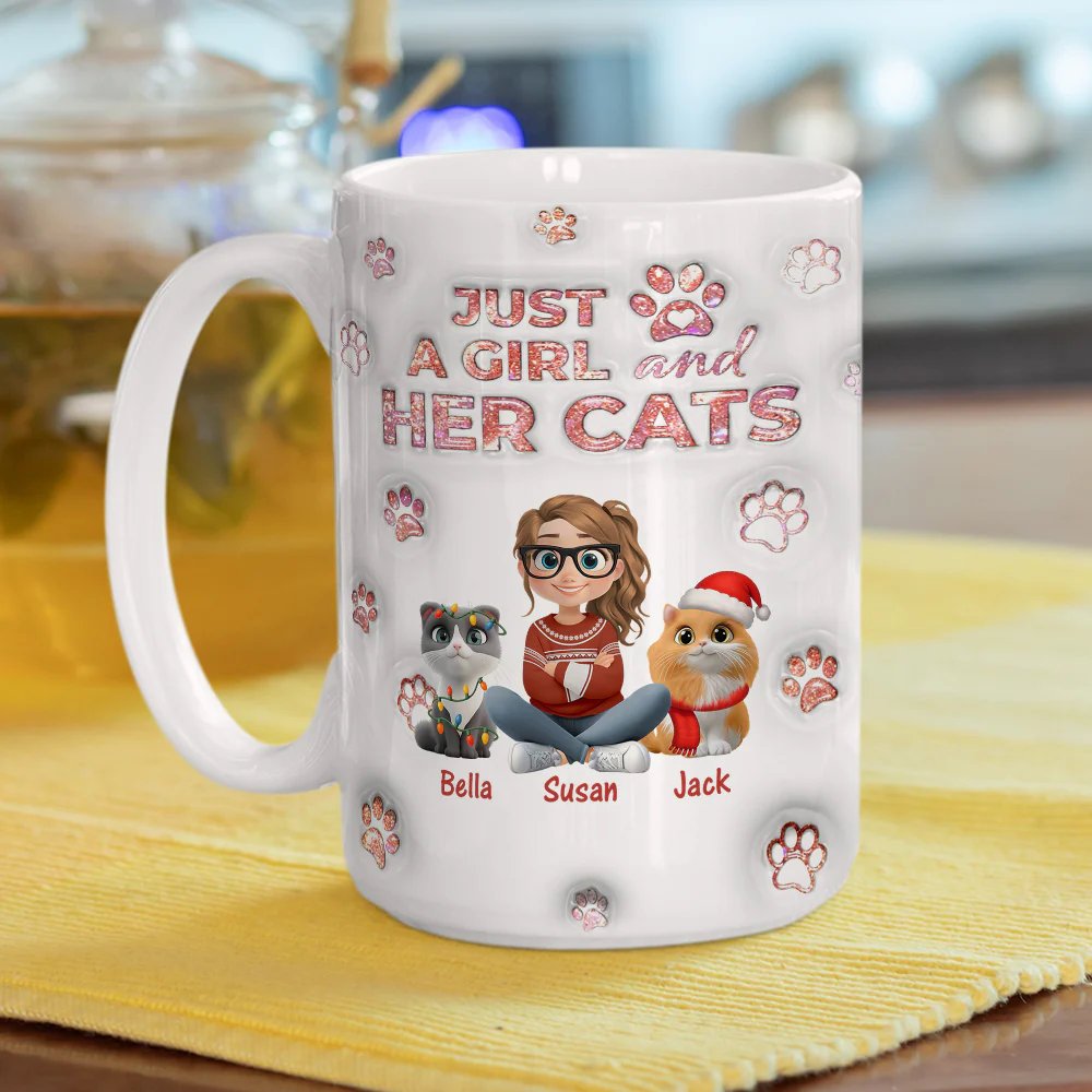 Cats Are The Miracle Xmas - Personalized Custom 3D Inflated Effect Mug - Image 5