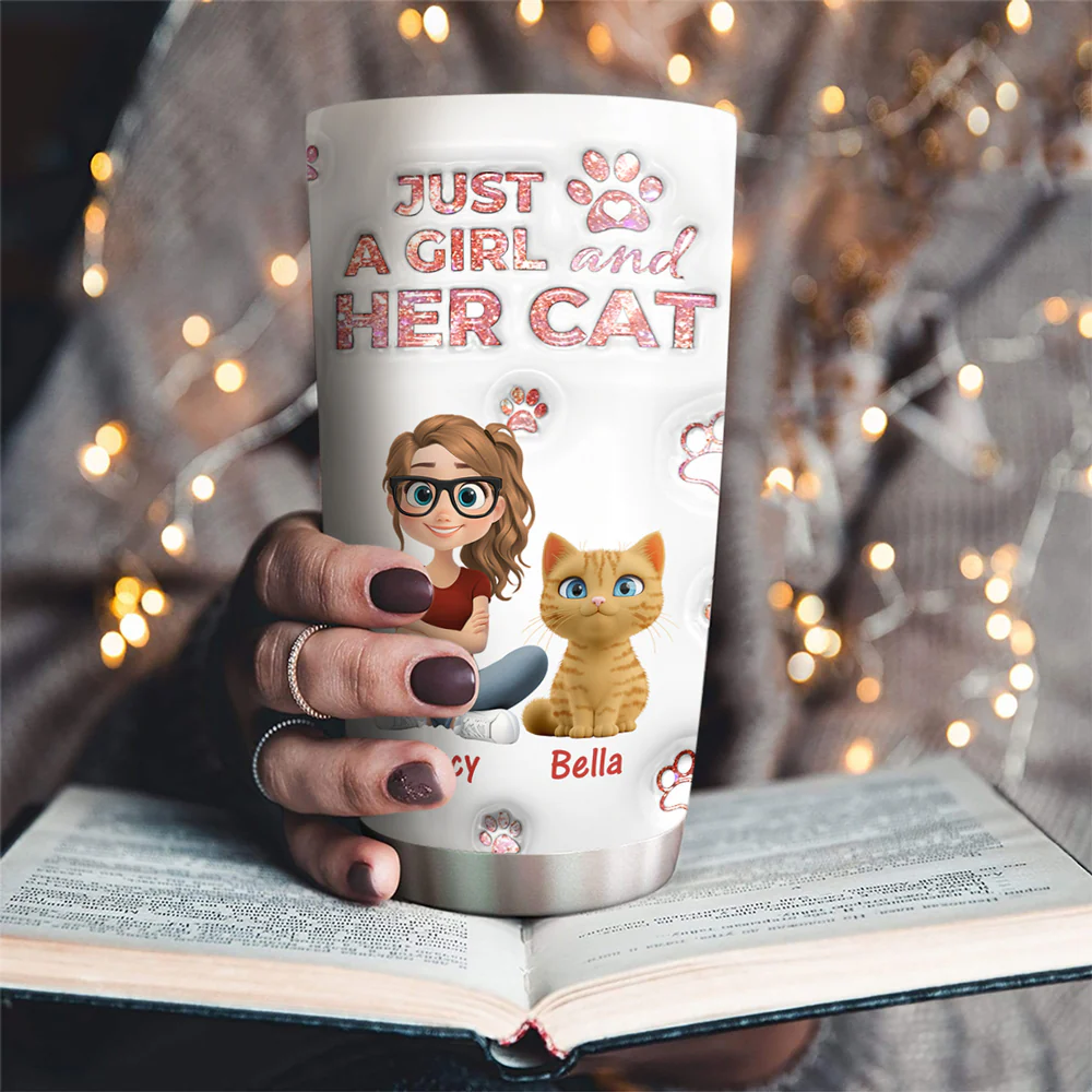 Cats Are The Miracle - Personalized Custom 3D Inflated Effect Tumbler - Image 2