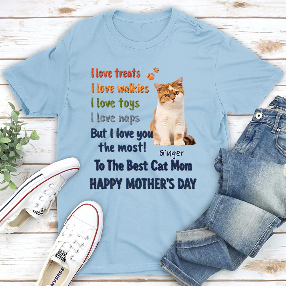 Cats Better Than Treats Photo - Personalized Custom Shirt - Image 3