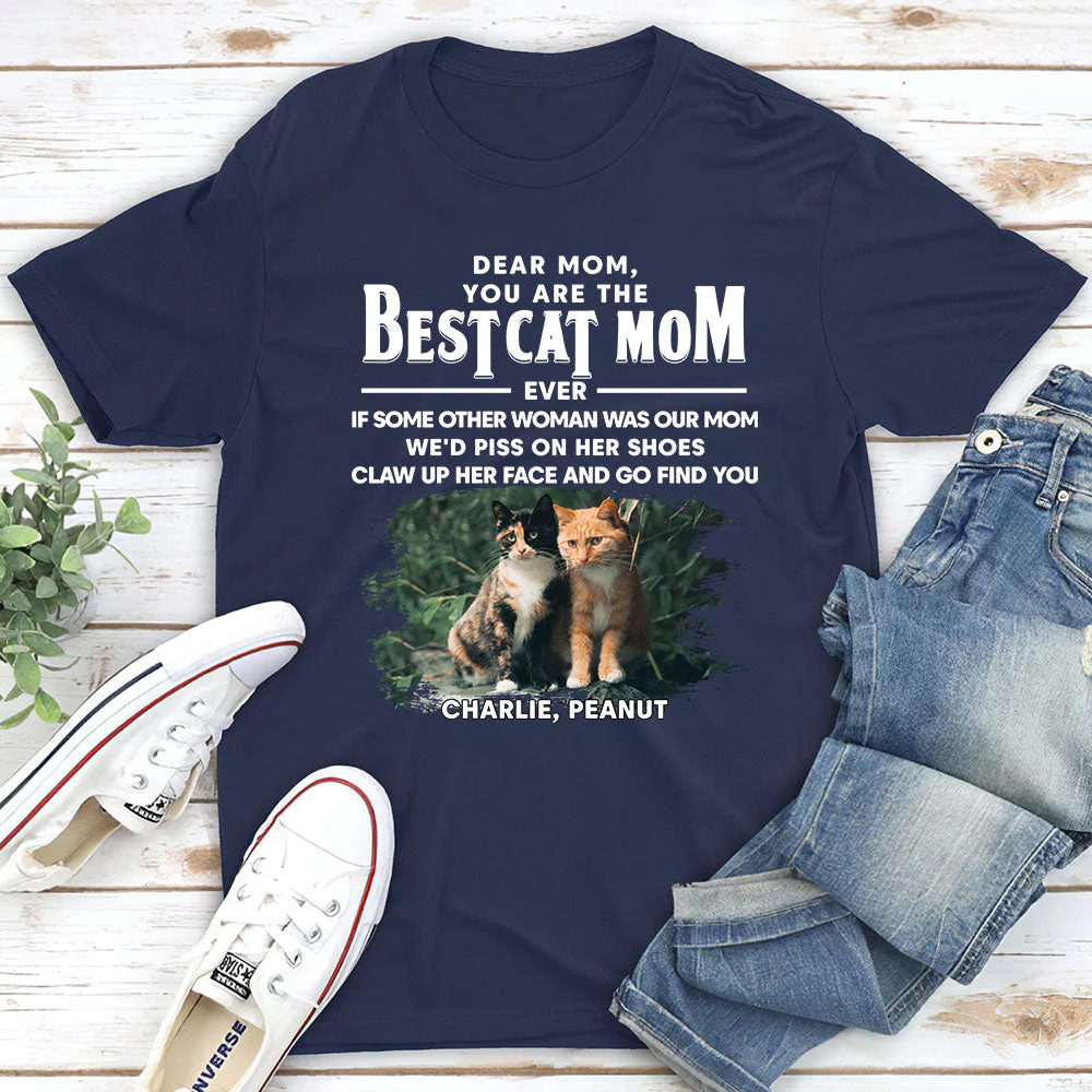 Cats Go Find You Photo - Personalized Custom Unisex T-shirt - Image 2