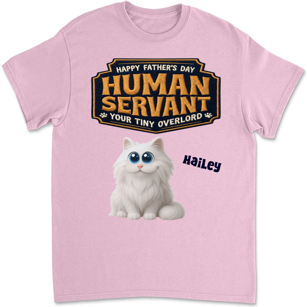 Cats Love Human Servant - Personalized Custom Shirt - Image 11