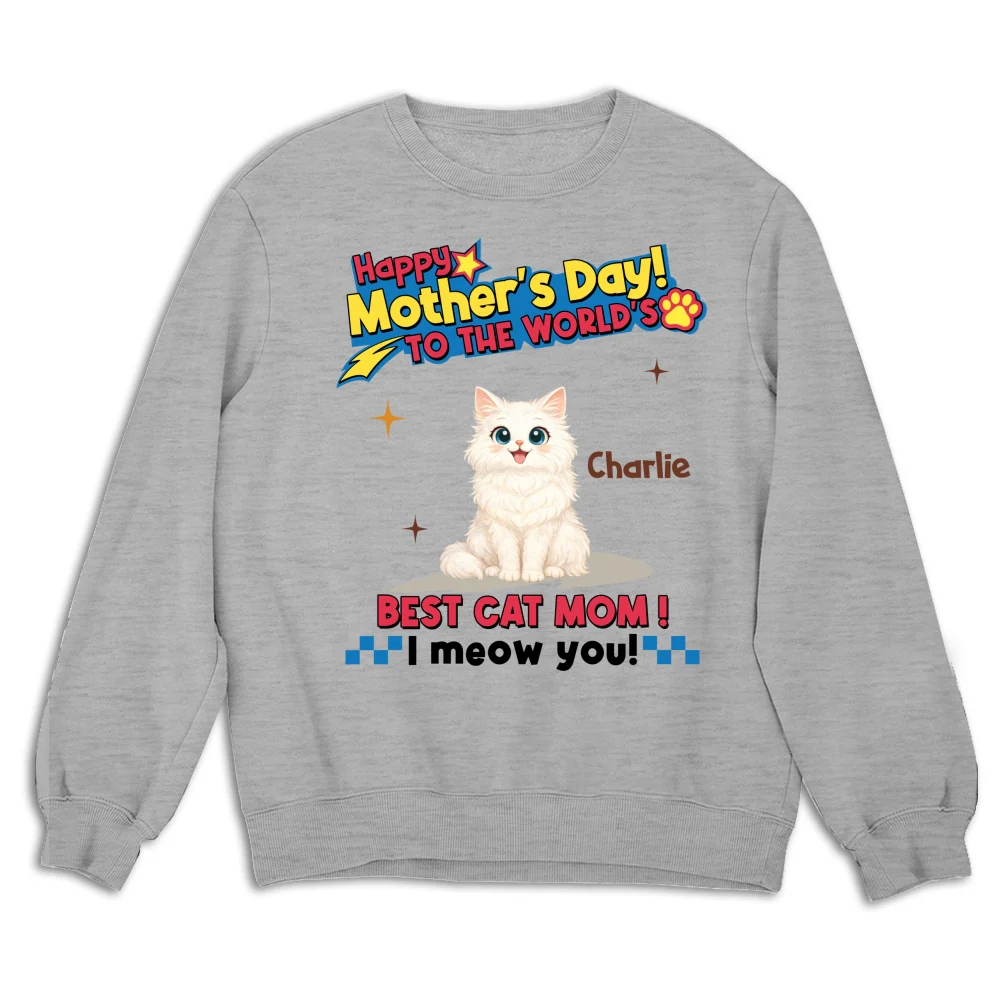Cats Mom Forever - Personalized Custom Sweatshirt - Image 4