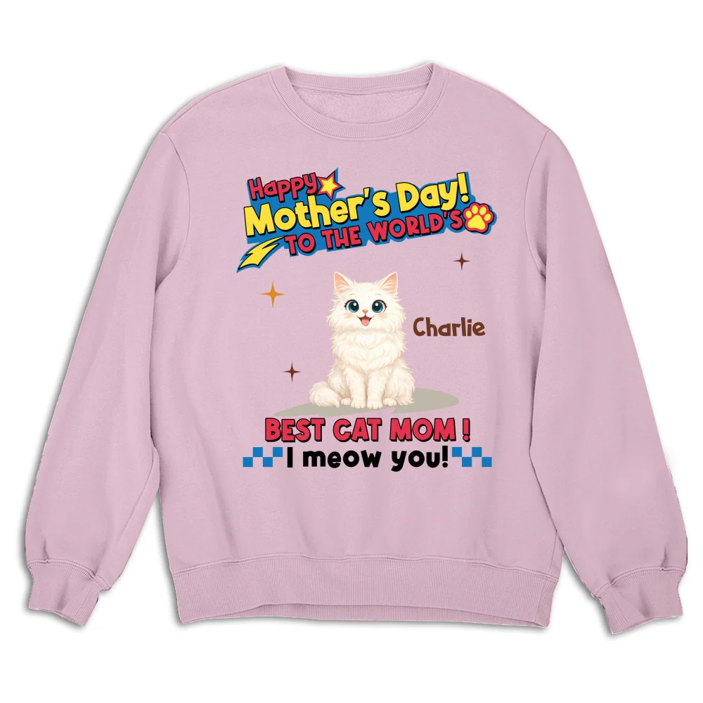 Cats Mom Forever - Personalized Custom Sweatshirt - Image 5
