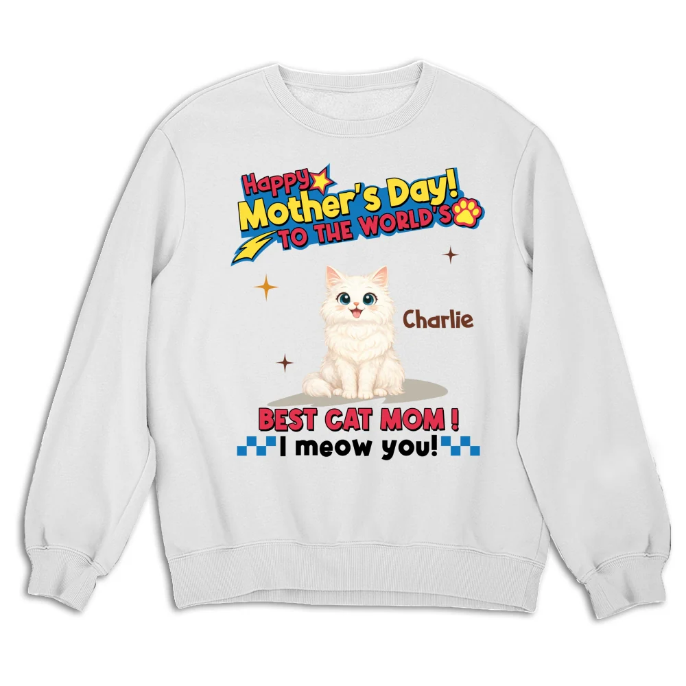 Cats Mom Forever - Personalized Custom Sweatshirt - Image 6