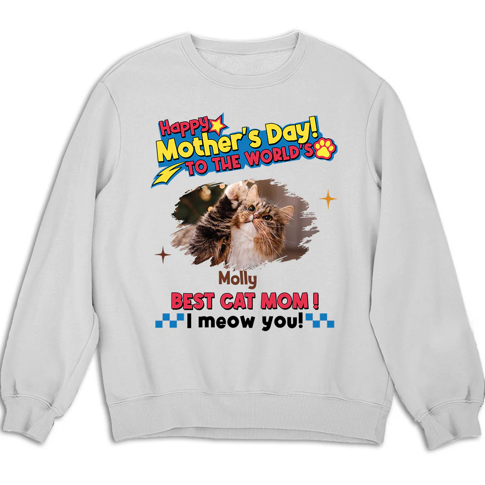 Cats Mom Forever Photo - Personalized Custom Sweatshirt