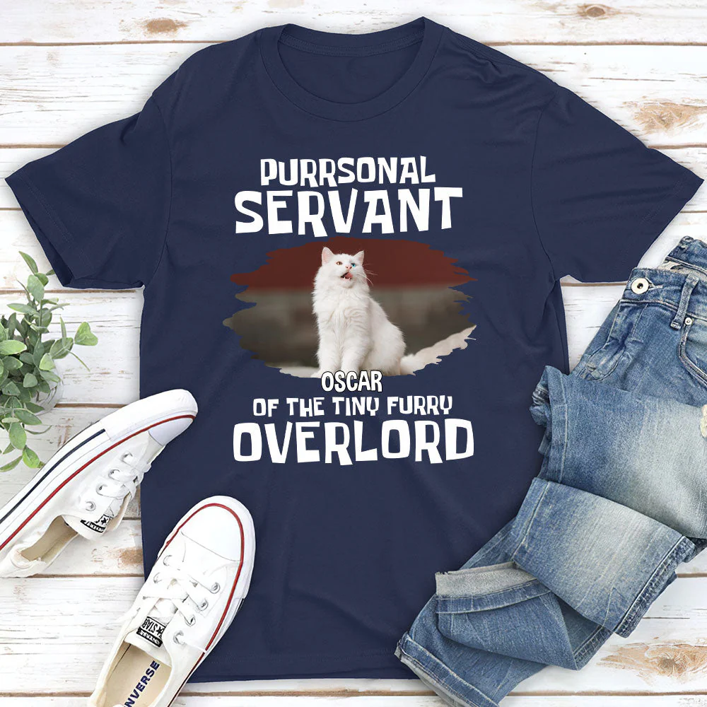 Cats Purrsonal Servant - Personalized Custom Unisex T-shirt - Image 4