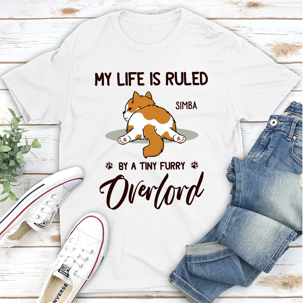 Cats Rule My Life - Personalized Custom Unisex T-Shirt - Image 2