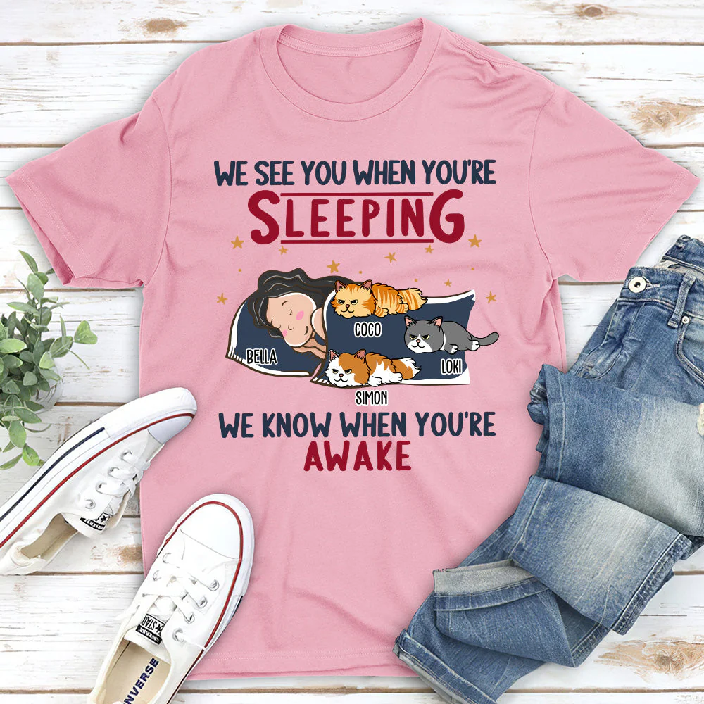Cats See You - Personalized Custom Unisex T-shirt - Image 3