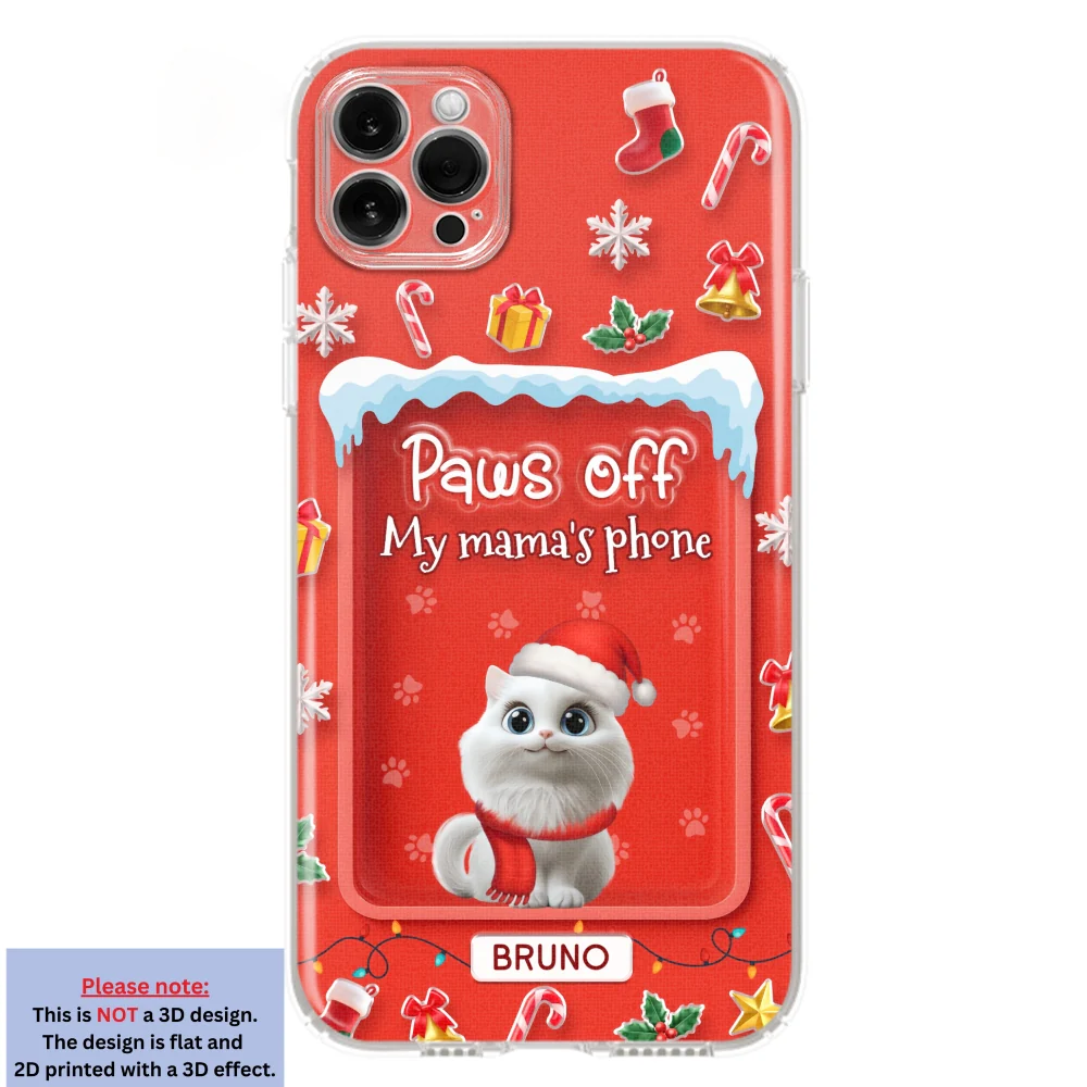 Cats Under The Mistletoe - Personalized Custom 3D Effect Phone Case - Image 15