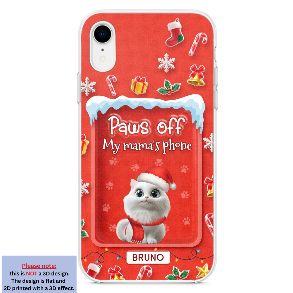 Cats Under The Mistletoe - Personalized Custom 3D Effect Phone Case - Image 23