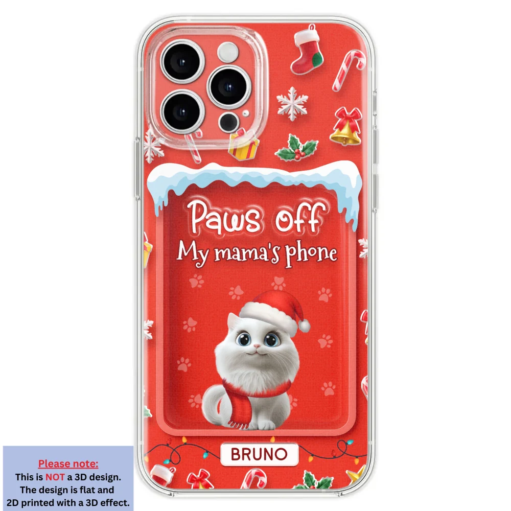 Cats Under The Mistletoe - Personalized Custom 3D Effect Phone Case - Image 27