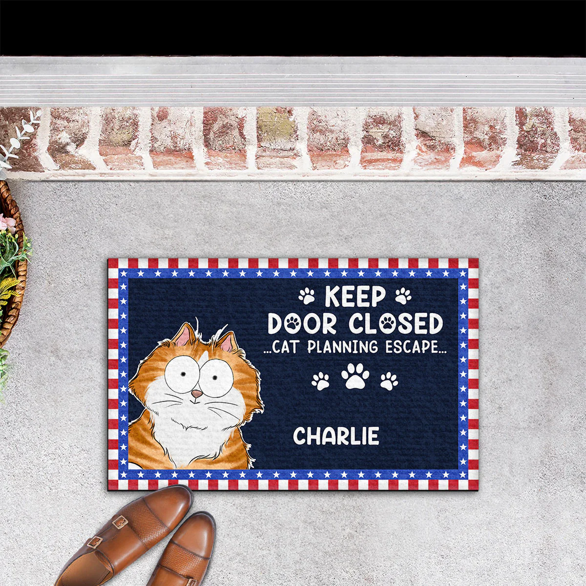 Cats Want To Escape - Personalized Custom Doormat - Image 5