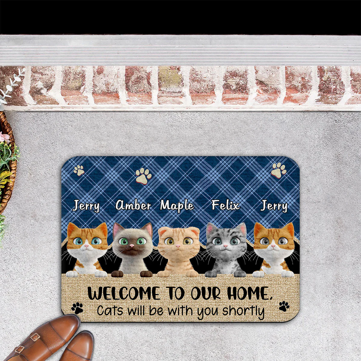 Cats Will Join You Shortly- Personalized Custom Doormat - Image 6