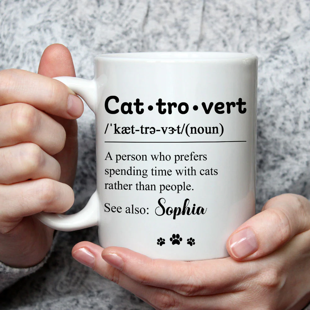 Cattrovert - Personalized Custom Coffee Mug - Image 2