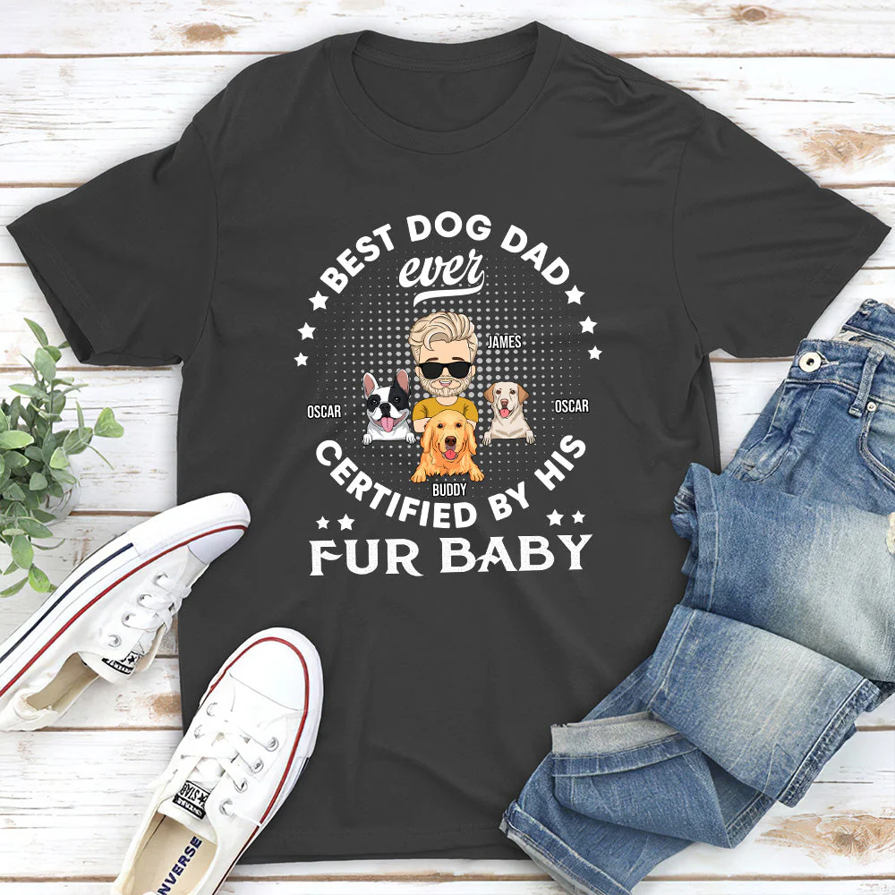 Certified By Fur Baby - Personalized Custom Unisex T-shirt - Image 5