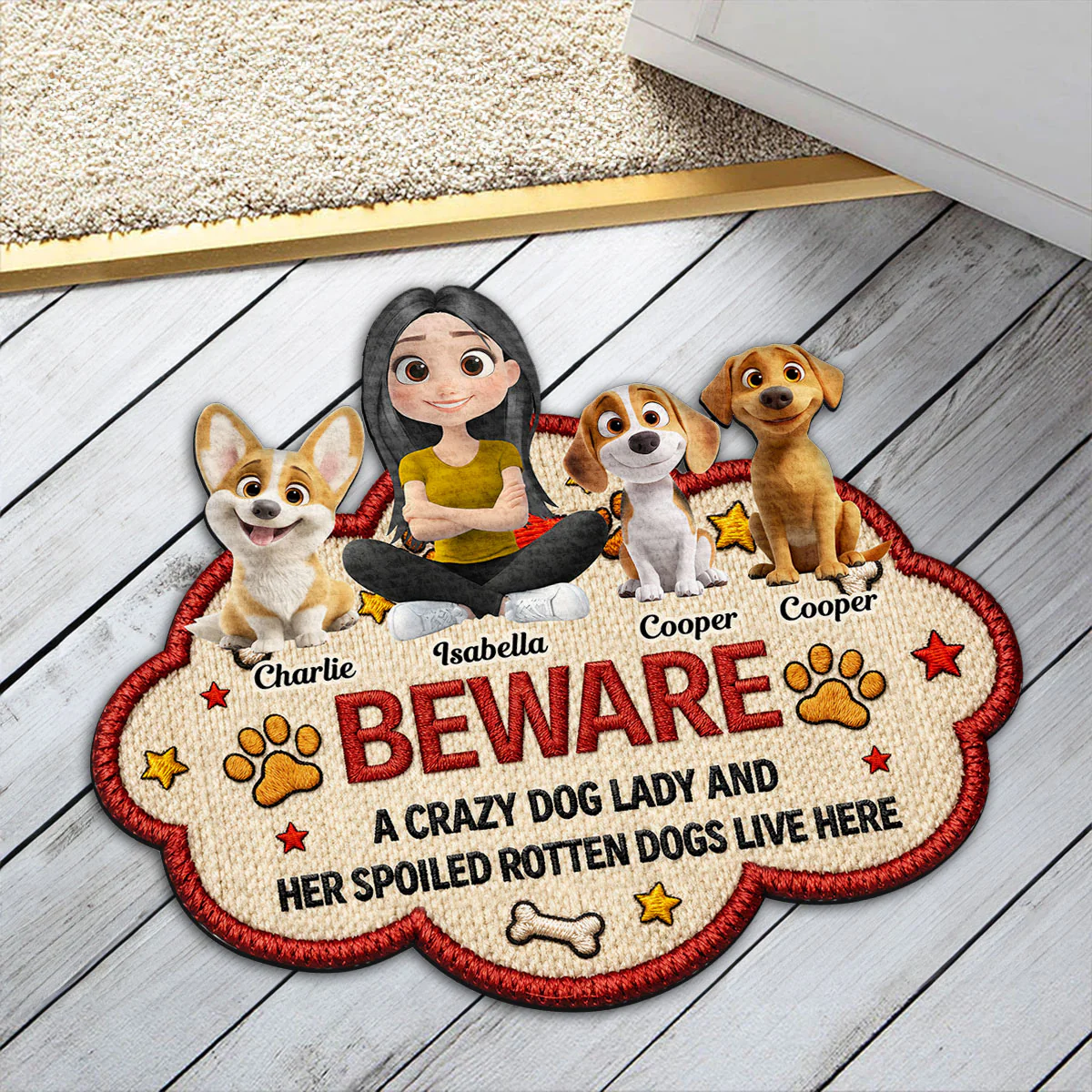 Certified Dog Spoiler - Personalized Custom Doormat - Image 4