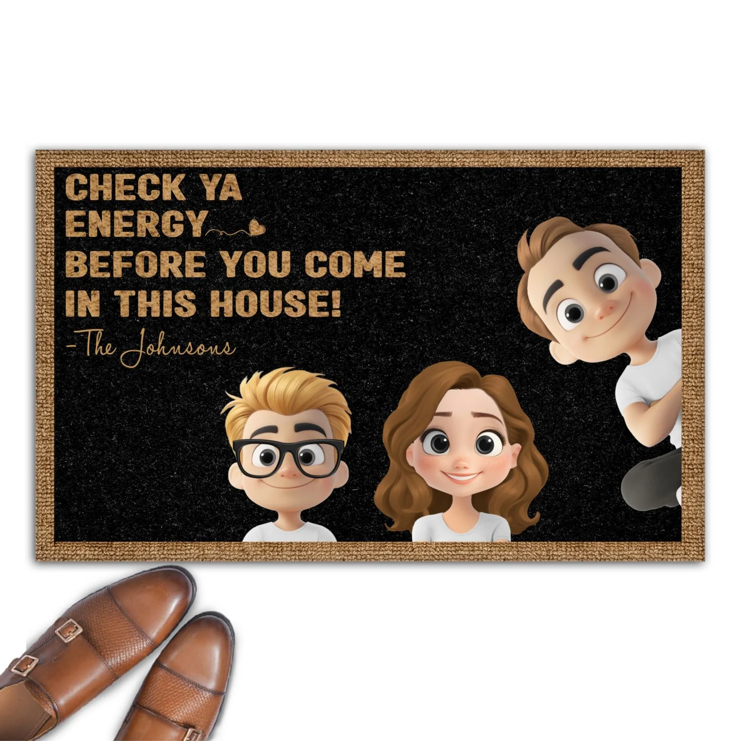Check Ya Energy Before You Come - Personalized Custom Doormat - Image 7