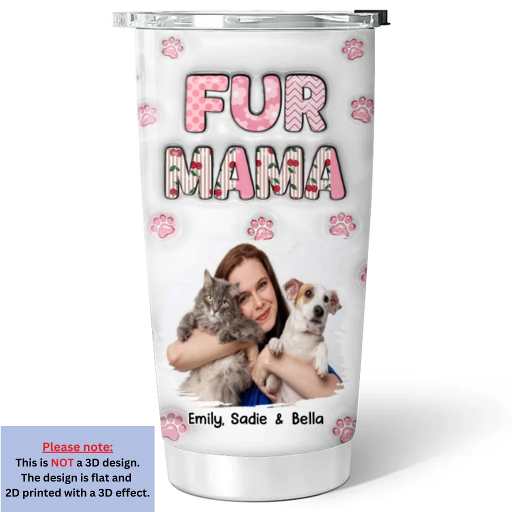 Cherry On Top Of Us Photo - Personalized Custom 3D Inflated Effect Tumbler - Image 3