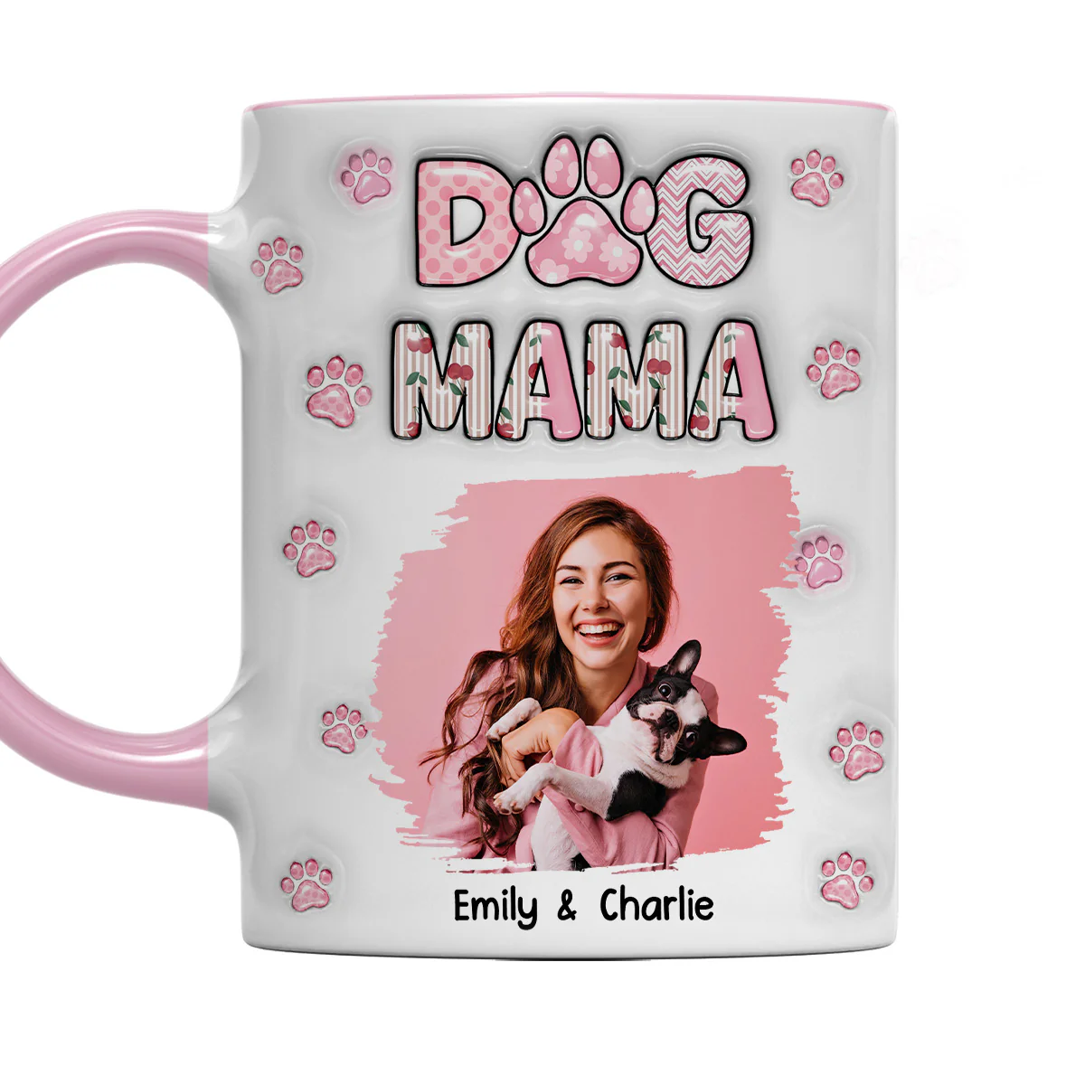 Cherry On Top Photo - Personalized Custom 3D Inflated Effect Accent Mug