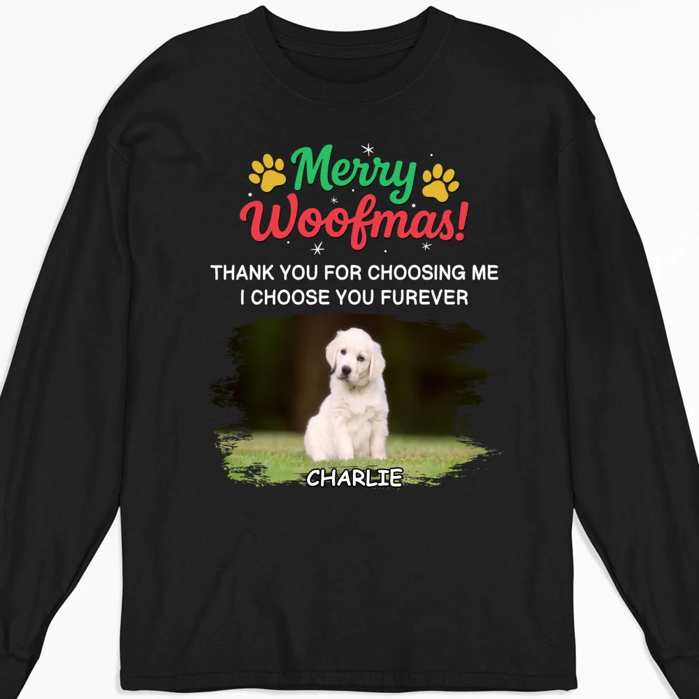 Choose You Forever Photo - Personalized Custom Long Sleeve T-shirt - Image 3