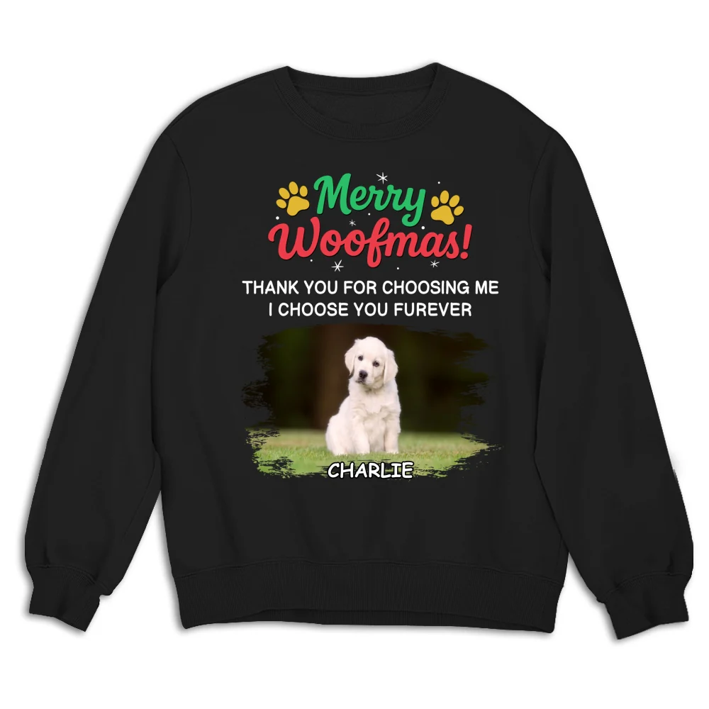 Choose You Forever Photo - Personalized Custom Sweatshirt - Image 3