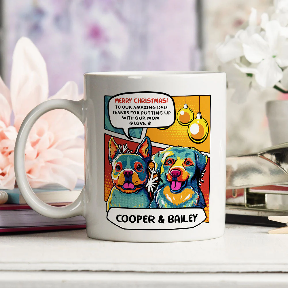 Christmas Amazing Dad - Personalized Custom Coffee Mug - Image 2
