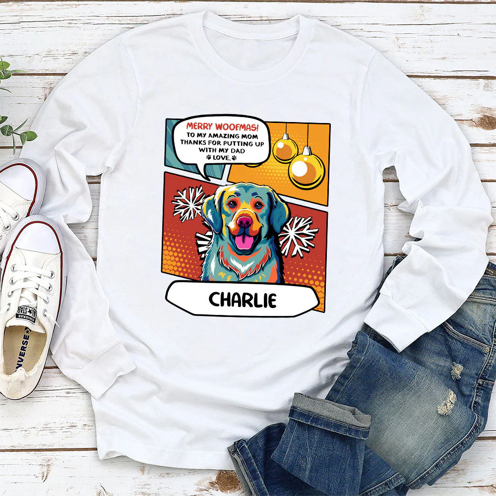Christmas Amazing Dad - Personalized Custom Long Sleeve T-shirt - Image 2