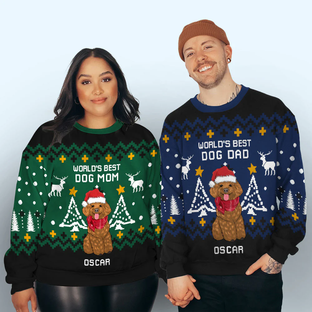 Christmas Is Better With Dog - Personalized Custom All-Over-Print Sweatshirt - Image 5