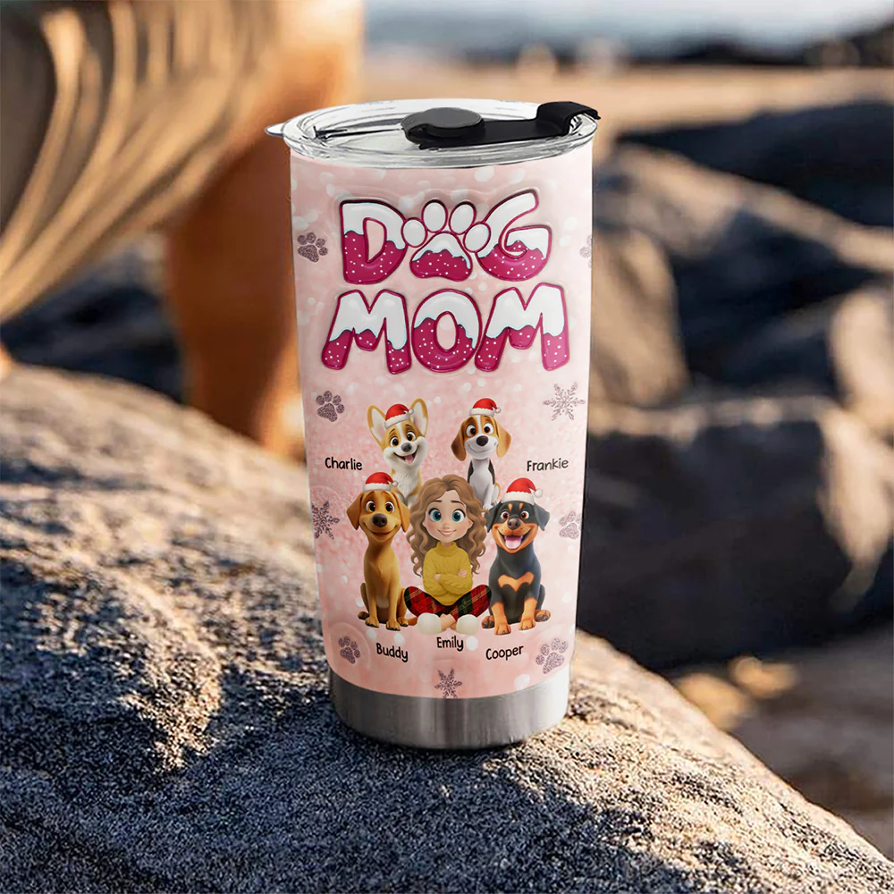 Christmas Is Coming To Paw - Personalized Custom 3D Inflated Effect Tumbler - Image 2