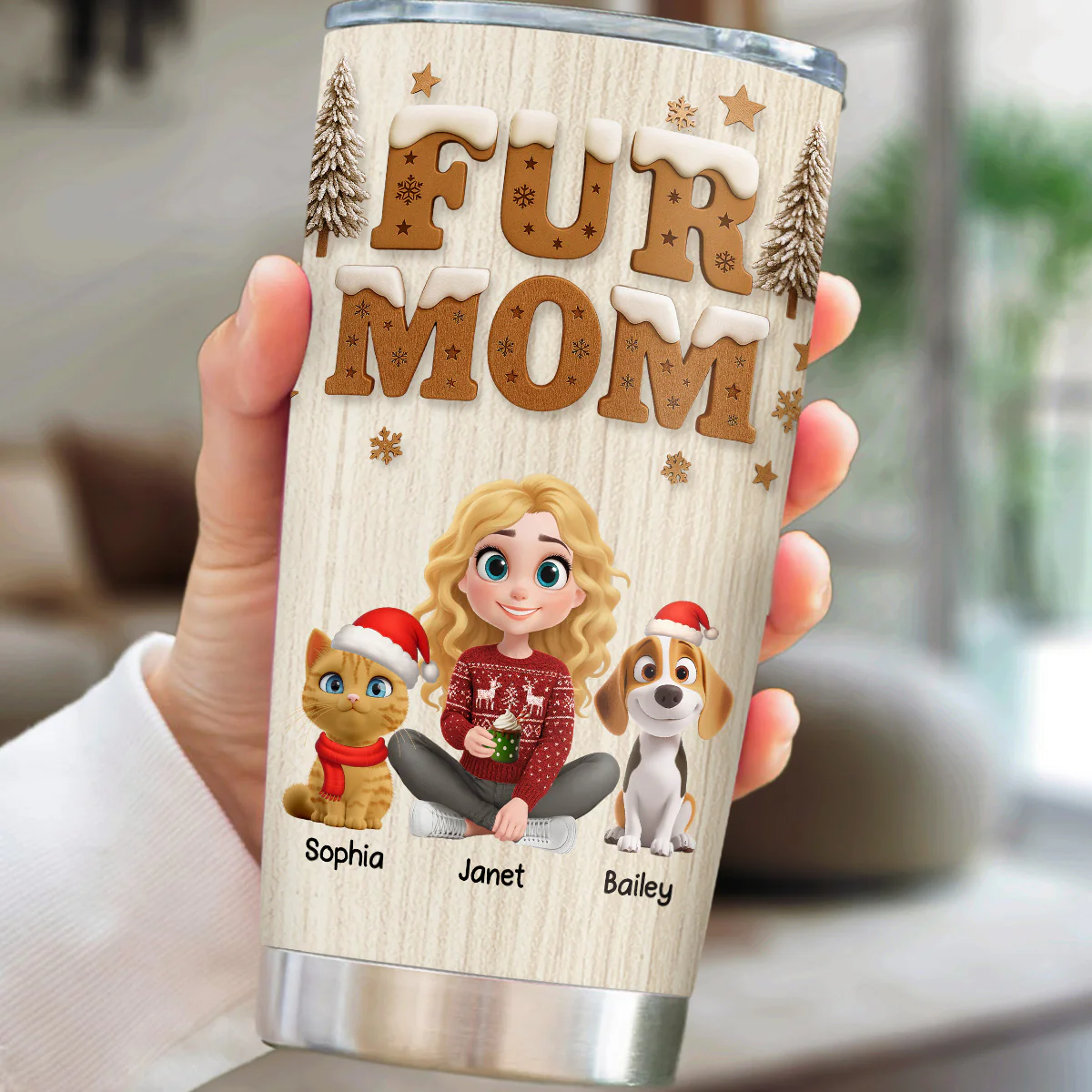 Christmas Snowball Ver Pet - Personalized Custom Tumbler - Image 2