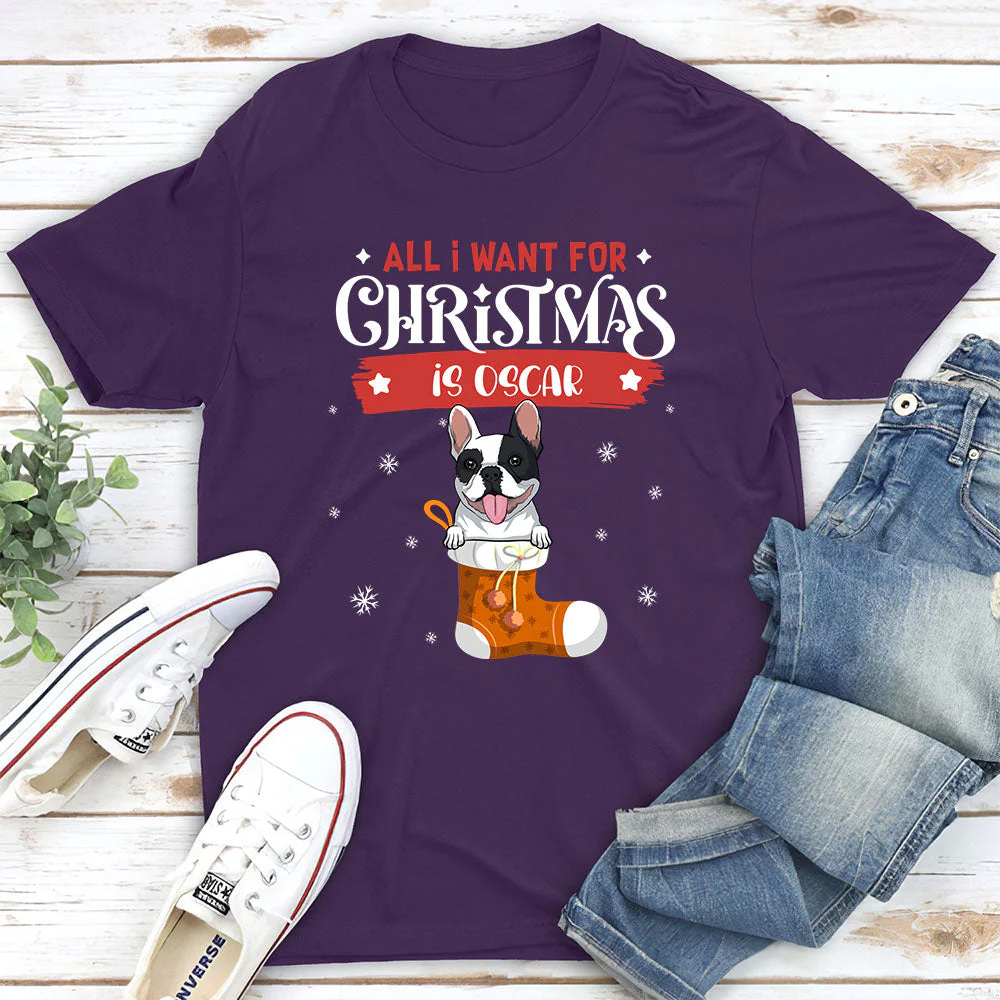 Christmas Wishlist - Personalized Custom Unisex T-shirt - Image 5