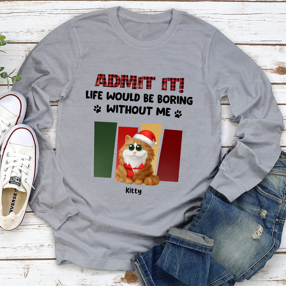Christmas Without Me - Personalized Custom Long Sleeve T-shirt - Image 3