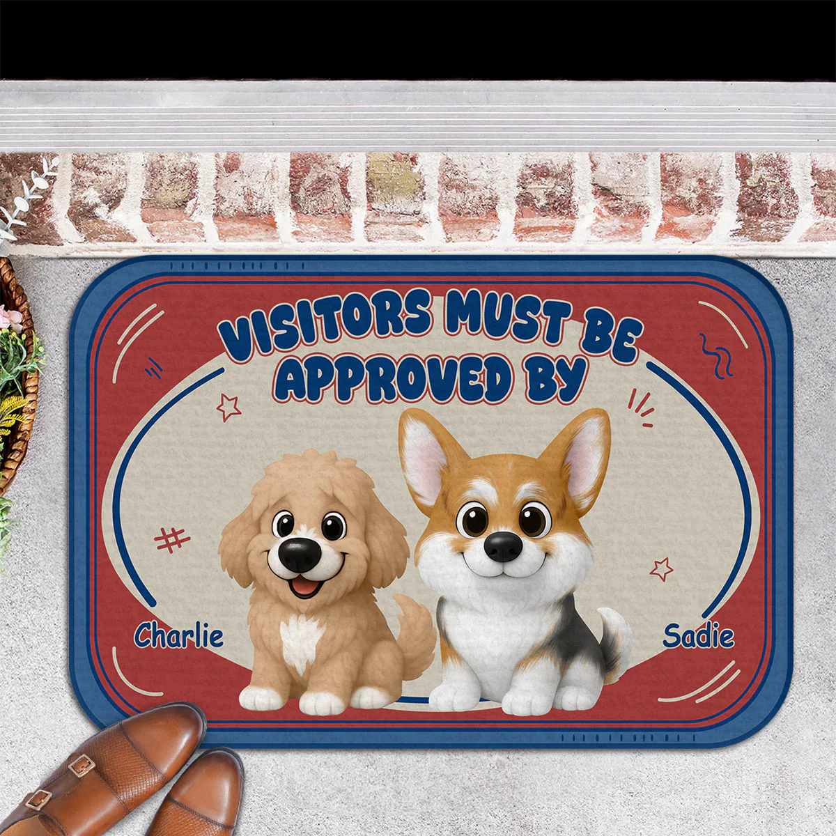 Chunky Dog Funny - Personalized Custom Doormat - Image 2