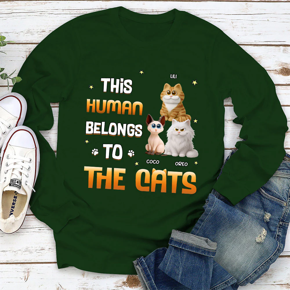 Chunky Funny Cartoon Shirt - Personalized Custom Long Sleeve T-shirt - Image 3