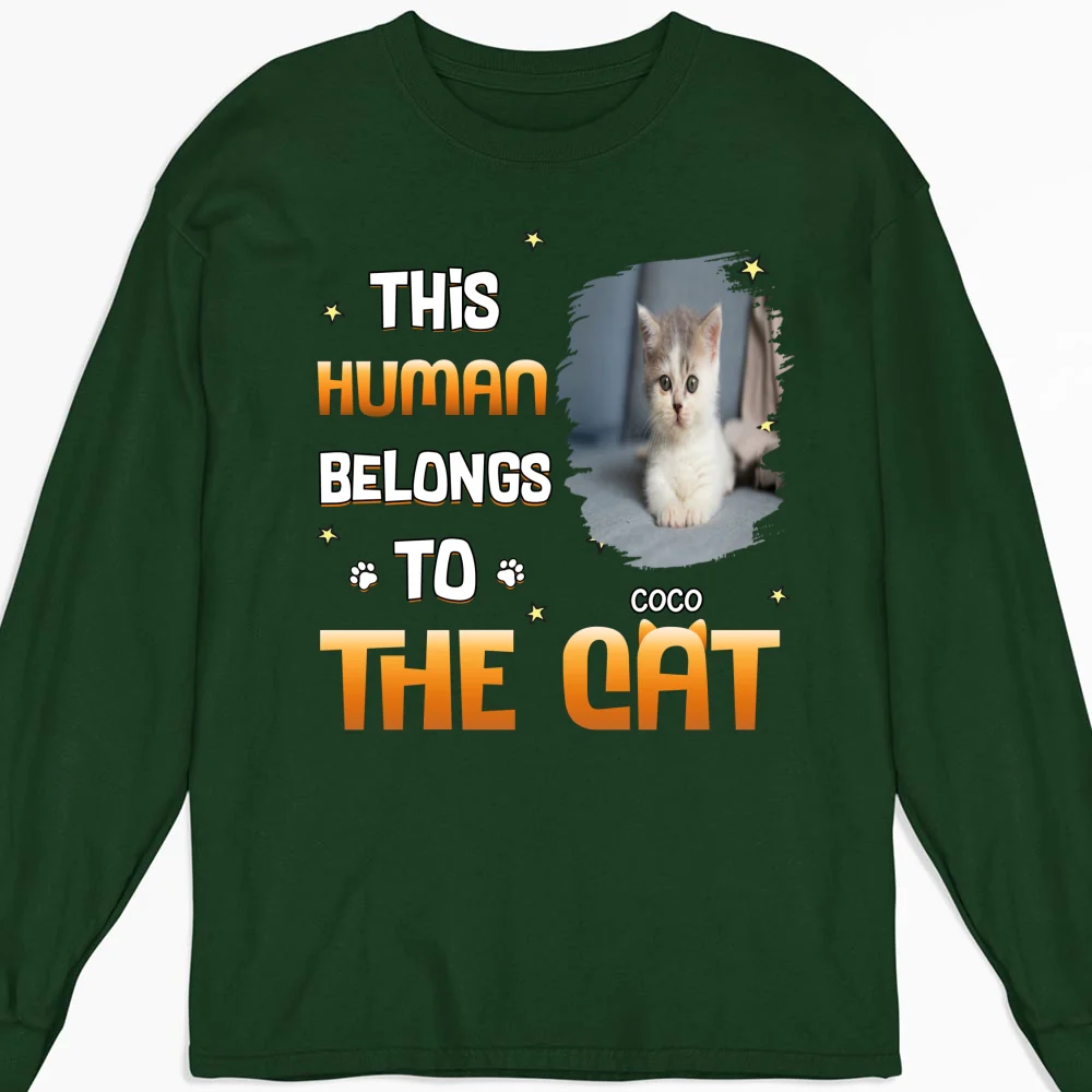 Chunky Funny Cartoon Shirt Photo - Personalized Custom Long Sleeve T-shirt - Image 5