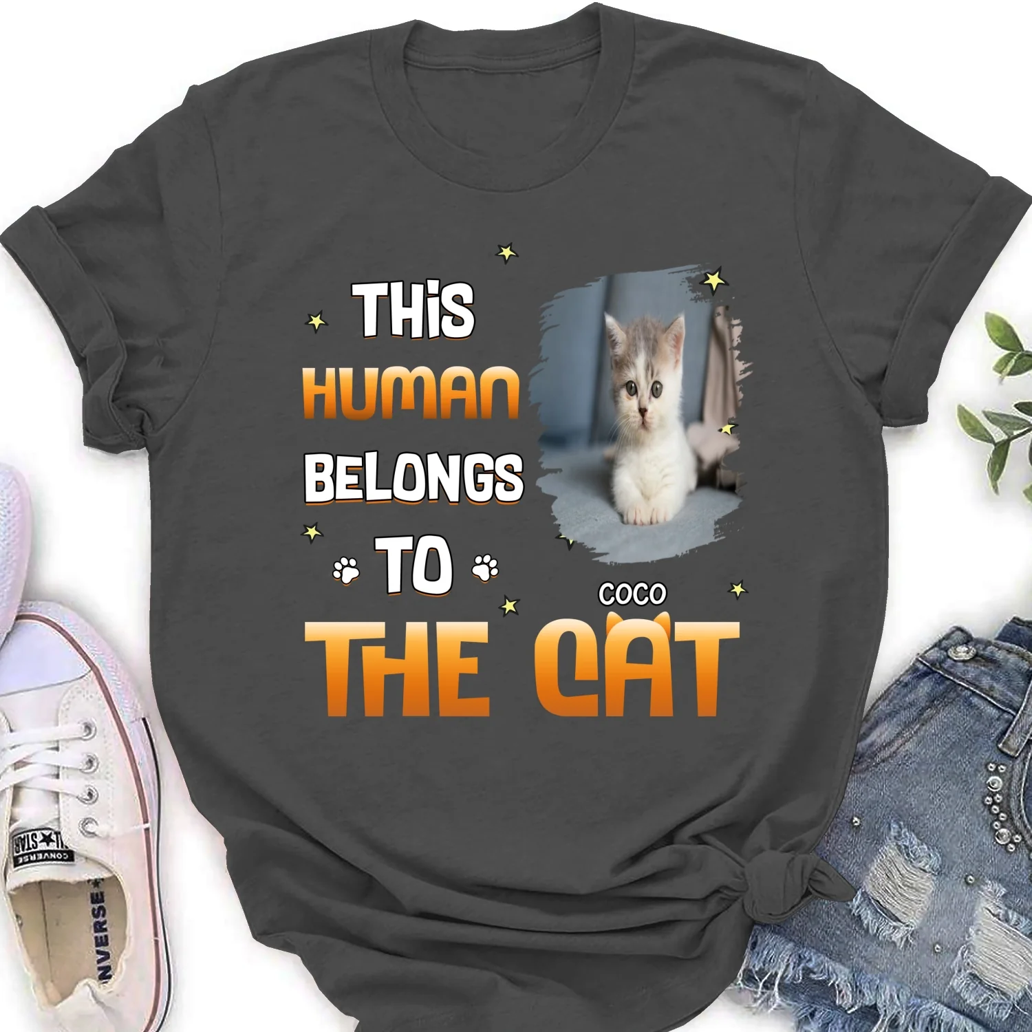 Chunky Funny Cartoon Shirt Photo - Personalized Custom Women's T-Shirt - Image 6