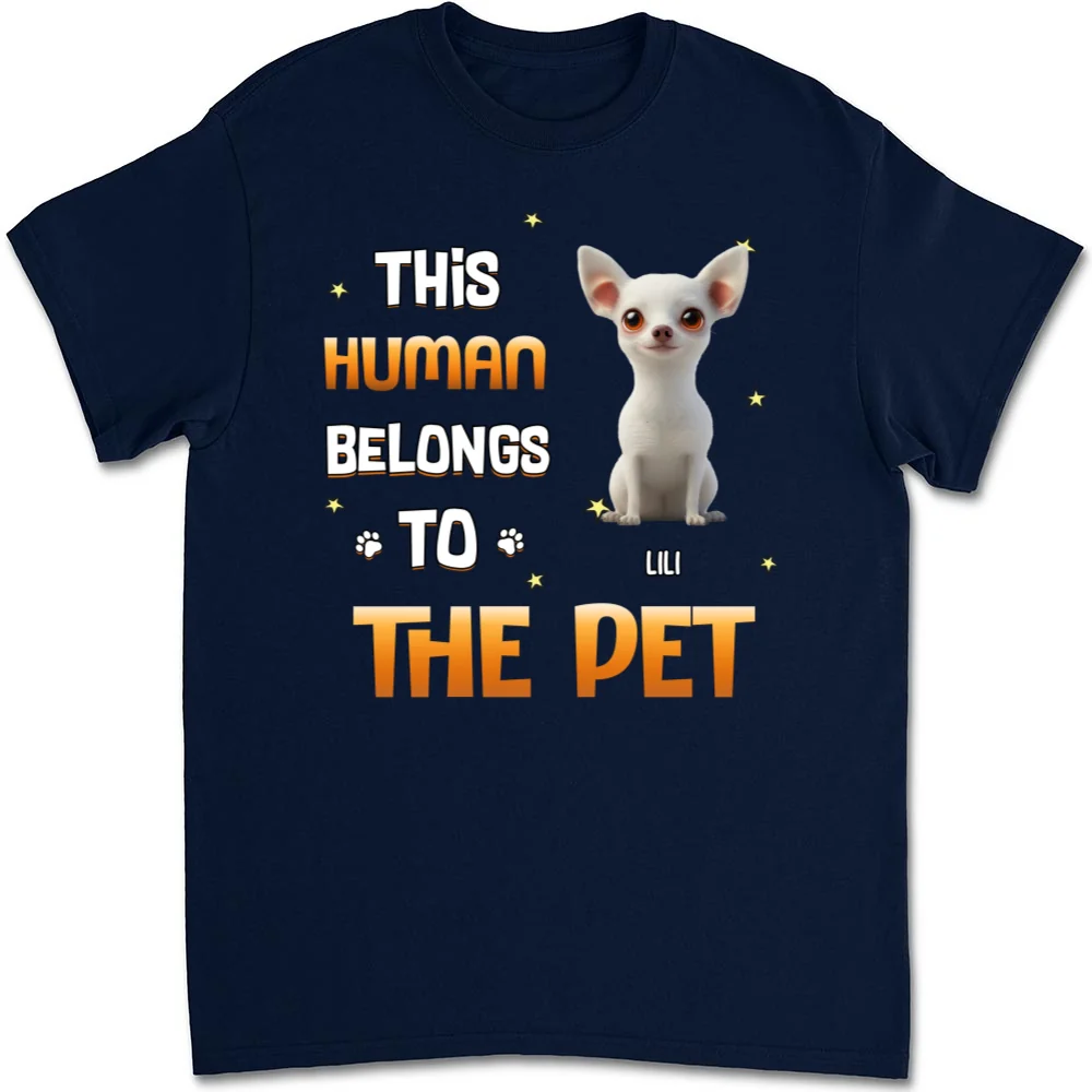 Chunky Funny Pet Cartoon Shirt - Personalized Custom Unisex T-shirt - Image 7