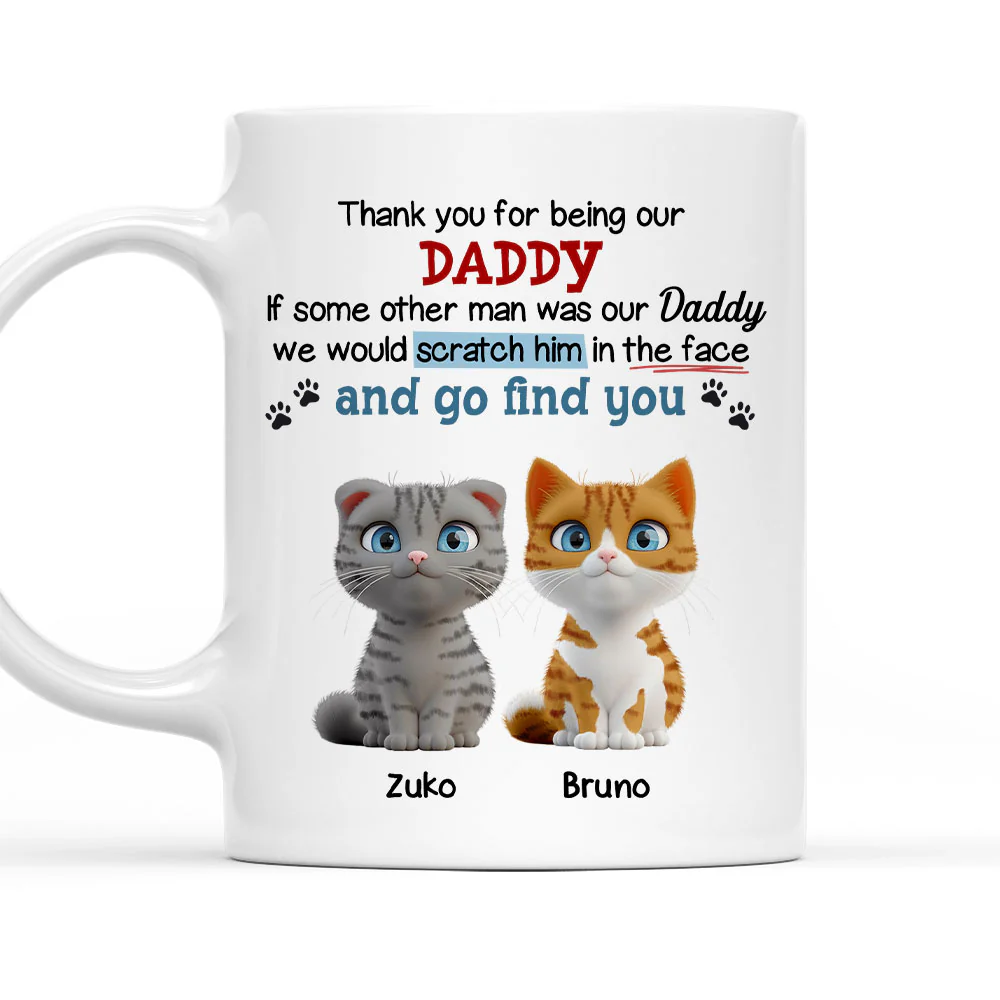 Claw His Face Cartoon - Personalized Custom Coffee Mug