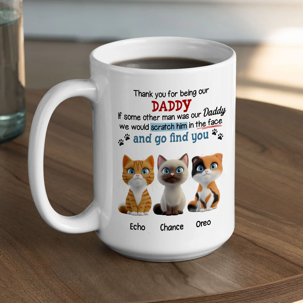 Claw His Face Cartoon - Personalized Custom Coffee Mug - Image 3