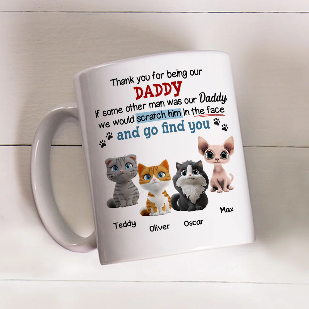 Claw His Face Cartoon - Personalized Custom Coffee Mug - Image 4