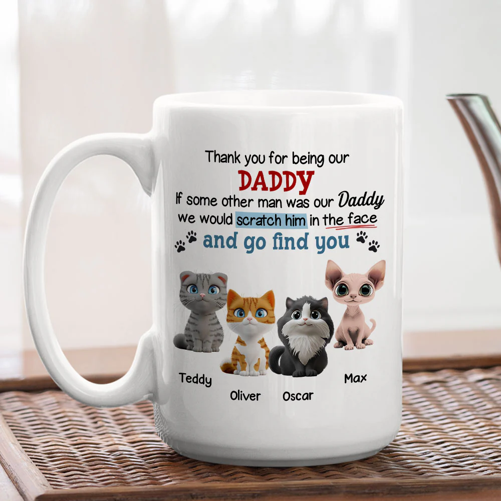 Claw His Face Cartoon - Personalized Custom Coffee Mug - Image 5