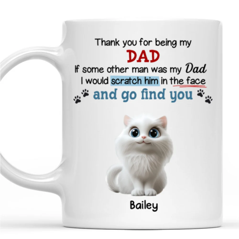 Claw His Face Cartoon - Personalized Custom Coffee Mug - Image 8