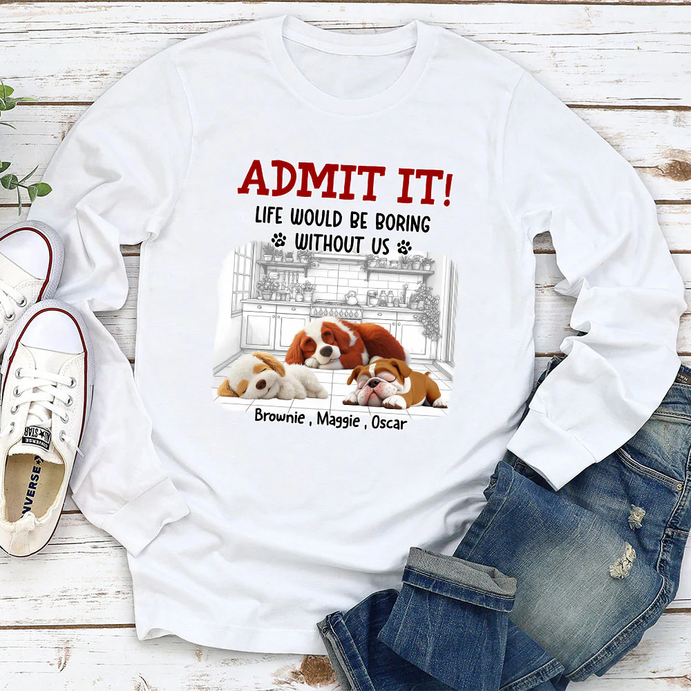 Clothing Would Be Boring Ver 3 - Personalized Custom Long Sleeve T-Shirt - Image 2