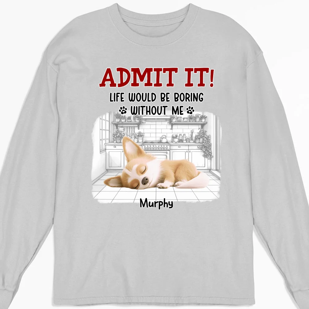 Clothing Would Be Boring Ver 3 - Personalized Custom Long Sleeve T-Shirt - Image 3